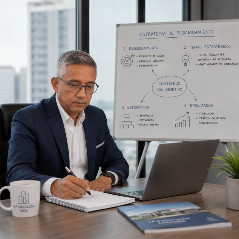 LA SOLUCIÓN WEB | Estrategia de contenido inmobiliario para atraer clientes en Google